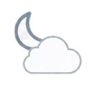 Partly cloudy